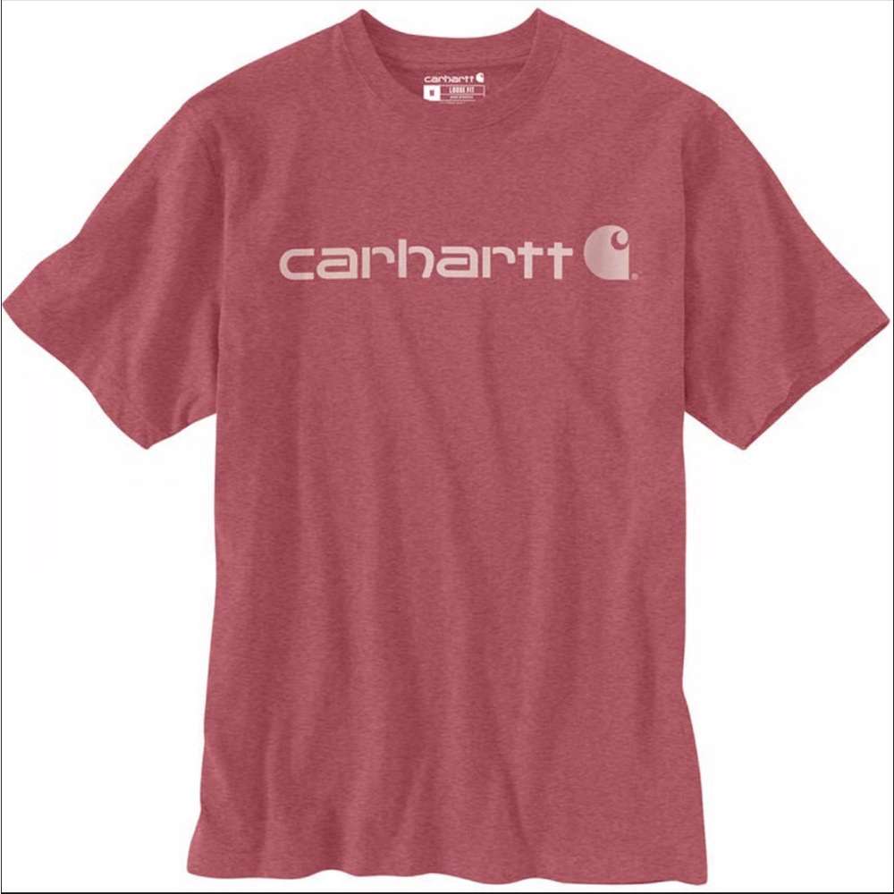 Carhartt Men’s K195 Loose Fit Heavyweight Short-sleeve Logo Graphic T-shirt